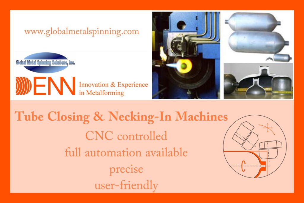 DENN tube necking-in machine